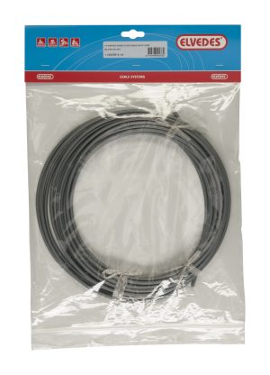 Rem buitenkabel Elvedes met teflon voering ø5.0mm / 10 meter - zilver (rol)