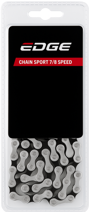 Fietsketting 7/8 speed Edge Sporty - zilver