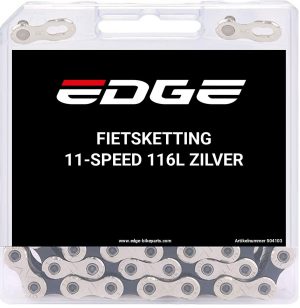 Fietsketting 11 speed Edge CHN-004 met 116 schakels - zilver