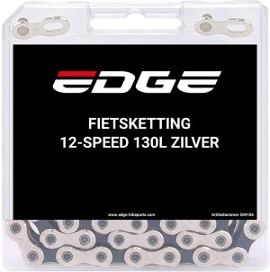 Fietsketting 12 speed Edge CHN-006 met 130 schakels - zilver