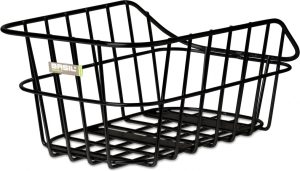 Fietsmand Basil Cento met dragerbevestiging 45 x 33 x 21 cm - zwart