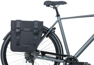 Dubbele fietstas Basil Tour Double 28 liter 34 x 14 x 34 cm - zwart