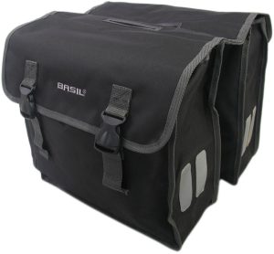 Dubbele fietstas Basil Mara XL 35 liter 35 x 15 x 32 cm - zwart