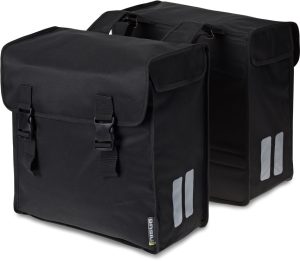 Dubbele fietstas Basil Mara -3XL 52 liter 39 x 18 x 35 cm - zwart