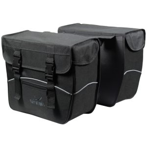 Dubbele fietstas Greenlands 34 liter 35 x 31 x 16 cm (2x) - zwart