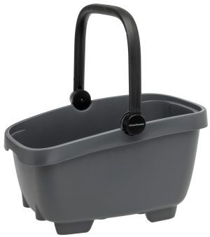 Gerecyclede (honden)fietsmand New Looxs Clipper Racktime - 28 liter 49 x 37 x 29 cm - anthraciet