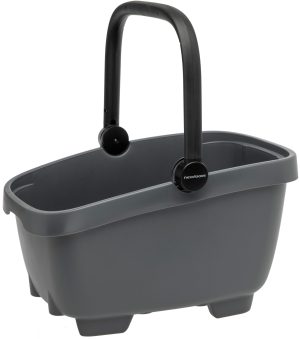 Gerecyclede (honden)fietsmand New Looxs Clipper 28 liter - 49 x 37 x 29 cm - anthraciet