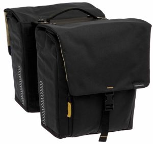 Dubbele fietstas New Looxs Tulum MIK 32 liter 35 x 17 x 37 cm - zwart