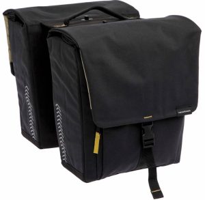 Dubbele fietstas New Looxs Tulum 32 liter 35 x 17 x 37 cm (2x) - zwart afneembaar