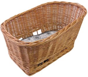 Rieten hondenfietsmand Basil Pasja middel 45cm met snelsluiting 45 x 37 x 31cm