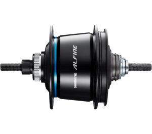 Versnellingsnaaf 8 speed Shimano Alfine Di2 SG-S7051 voor schijfrem - 36 gaats - zwart