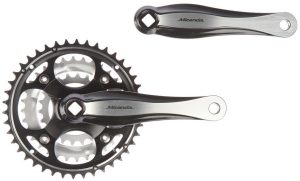 Crankstel Miranda Beta 3R+ 22/32/42T - zwart/zilver