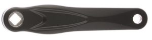 Crankarm links Miranda Alfa 1 170mm - zwart gecoat