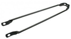 Spatbordstang 24 inch aluminium - zwart