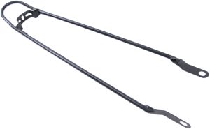 Spatbordstang 28" met bumper - zwart