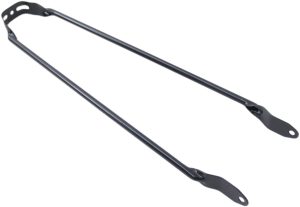 Spatbordstang 28"  Zwart met 6mm-gat