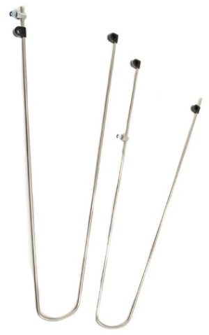 Spatbordstangset 28" 55mm cpl. met bevestigingsmaterialen