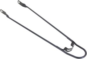 Spatbordstang 28"  met bumper - mat zwart