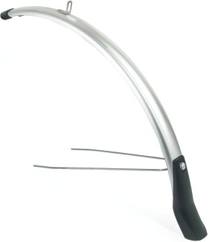 Spatbordset Eurofender Snello 28" x 46 mm - zilver