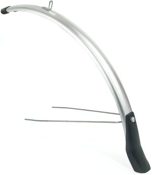 Voorspatbord Eurofender Snello 28" x 46 mm - zilver