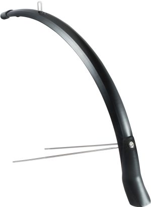 Voorspatbord Eurofender Snello 28" x 46 mm - mat zwart