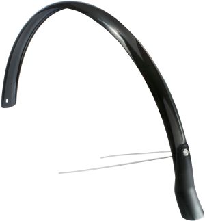Achterspatbord Eurofender Snello 28" x 46 mm - zwart