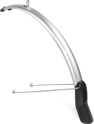 Spatbordset Eurofender Scatto 28" x 51 mm - zilver