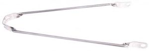 Spatbordstang 28 inch - zilver