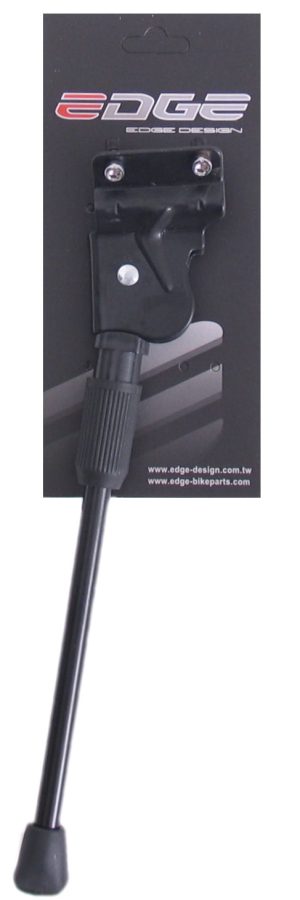 Zijstandaard 28" Edge 40 mm 2 bouts aluminium - zwart