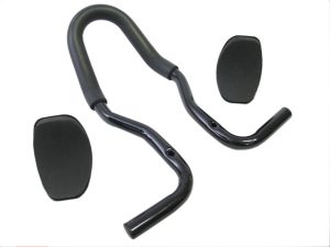 Opzetstuur Tranz X Tri-bar JD802 met schuim 25,4 mmm - zwart