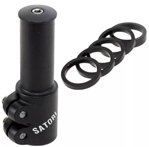 Stuurpenverlenger Satori 1-1/8" - zwart