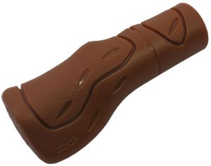 Handvat Ergonomisch Lang-model Bruin (per stuk)