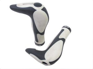 Handvatset X-act safety grip zwart/ wit 147mm