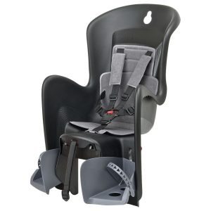 Kinderzitje achter Polisport Bilby Maxi - zwart/grijs - dragermontage (CFS)