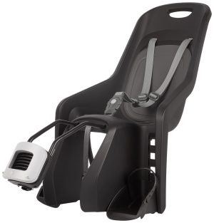 Kinderzitje achter Polisport Bubbly Maxi+ - zwart/donkergrijs - framemontage (FF)