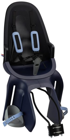 Kinderzitje achter Qibbel Air met framebevestiging (FF) - denim blue