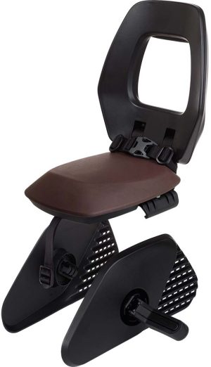 Kinderzitje achter Bobike One Junior - zwart/bruin - dragermontage
