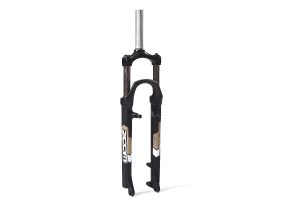 Verende voorvork 26" ahead met 1-1/8" vorkbuis Zoom 565 AMS - V-brake / IS disc - mat zwart