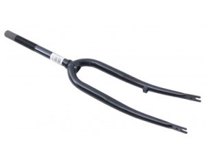 Voorvork 28" met 1 1/8" vorkbuis - trommelremnok - glanzend zwart