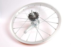 Achterwiel 16 x 1.75" aluminium met Favorit remnaaf