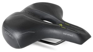 Fietszadel Selle Bassano Suprema 5zone EL City met elastomere demping - zwart