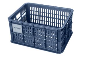 Gerecyclede fietskrat Basil Crate S 17.5 liter 29 x 39 x 20 cm - bluestone