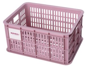 Gerecyclede fietskrat Basil Crate S 17.5 liter 29 x 39 x 20 cm - blossom