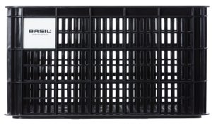 Gerecyclede fietskrat Basil Crate L 40.0 liter 39 x 49 x 26 cm - black
