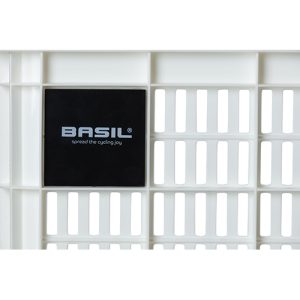 Gerecyclede fietskrat Basil Crate L 40.0 liter 39 x 49 x 26 cm - bright white