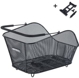 Fietsmand Basil Icon M met MIK bevestiging 13 liter 39 x 24 x 14 - zwart