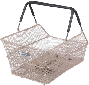 Fietsmand Basil Cento MIK 39 x 24 x 13 cm - Nude metallic