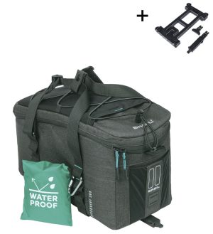 Bagagedragertas Basil Discovery 365D MIK 9 liter 34 x 16 x 18 cm - zwart