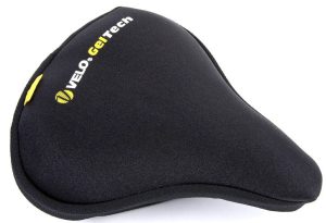 Zadeldek Velo Plush Tour met gel - zwart