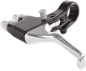 Remgreep links Mirage dubbele kabel - zwart/zilver (bulkverpakking)
